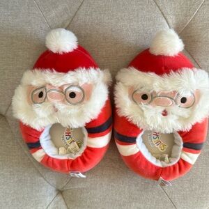 Squishmallows Kids Slippers Plush Nick Santa Claus
